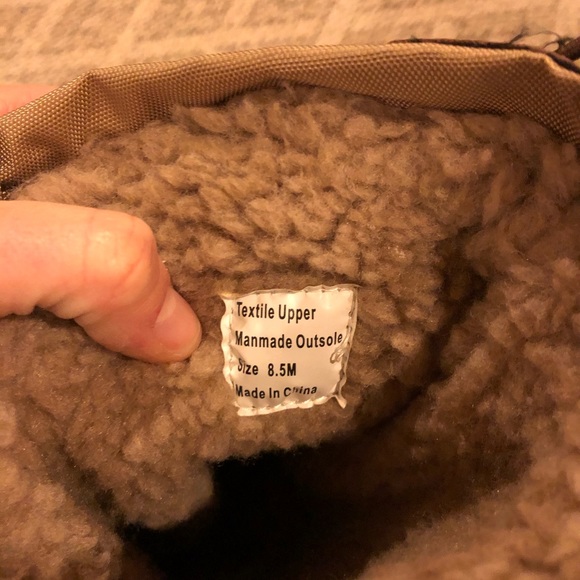 Toz high snow boots with laces. Tan/brown color - Picture 5 of 6